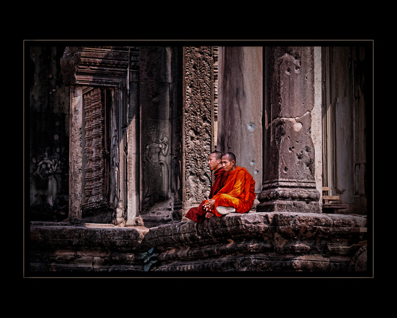 Waiting at Angkor Wat